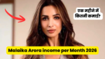 malaika arora income per month 2026